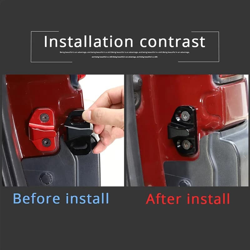 A19Q-Car Portellone Blocco Fibbia Per Toyota FJ Cruiser Prado FJ120 FJ150 RAV4 Porta Posteriore Fermaporta Limitatore Striker Cuscino Ridurre