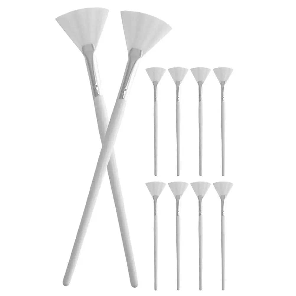Set di 10 Pennelli per Maschera Facciale, Applicatore Morbido e Delicato sulla Pelle, Strumento per Applicare Maschere di Argilla e Fango, Riutilizzabile, Accessorio per Trattamenti Spa e Bellezza