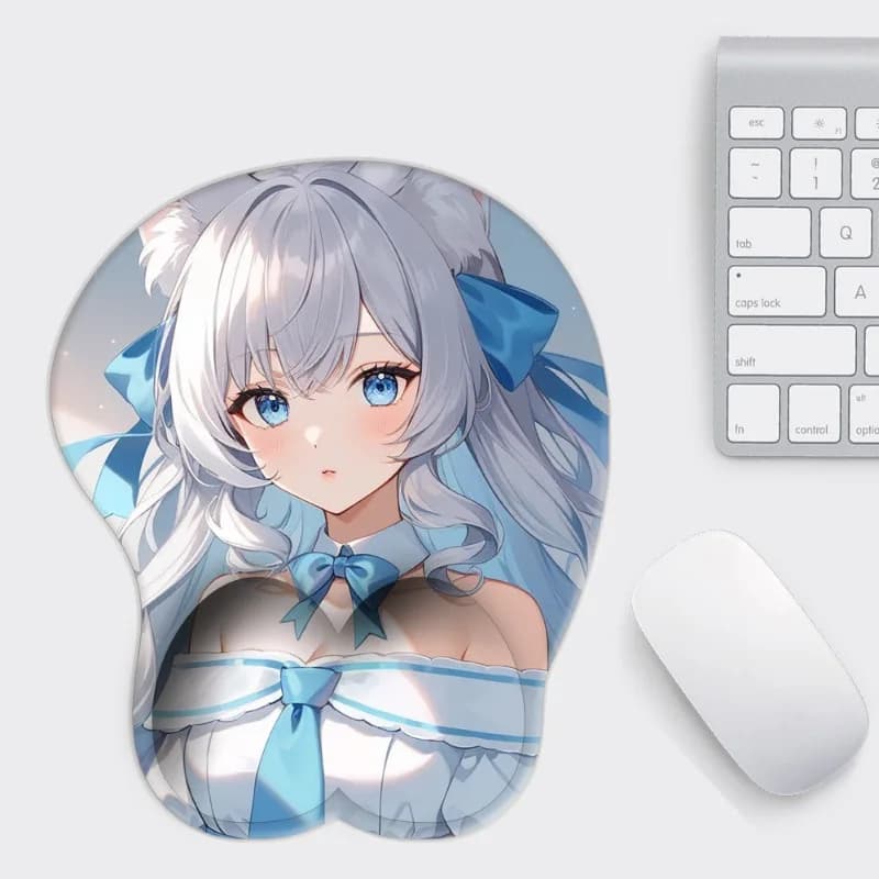 Tappetino per mouse anime 3D Tappetino per poggiapolsi antiscivolo in silicone Tappetino per mouse da gioco durevole e confortevole Tappetino per scrivania per computer da ufficio domestico