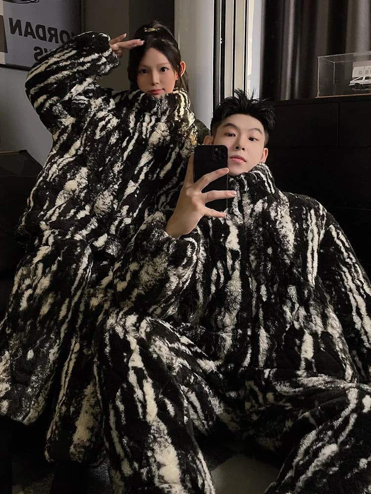 DAIMELU giacca imbottita da notte a tre strati coppia pigiama da donna autunno corallo pile impilato addensato salotto invernale da uomo per giovani