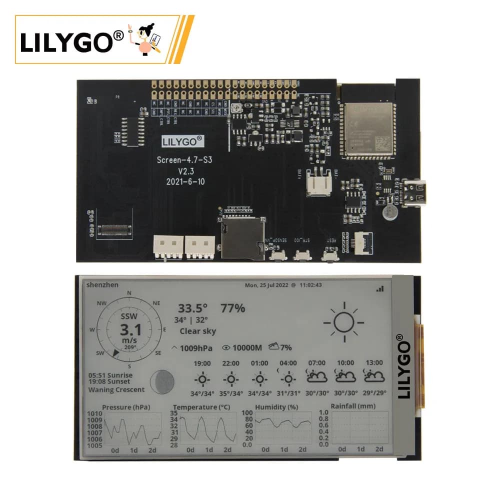 LILYGO T5 Schermo a inchiostro E-paper V2.3 ESP32-S3 da 4,7 pollici T5 da 4,7 pollici