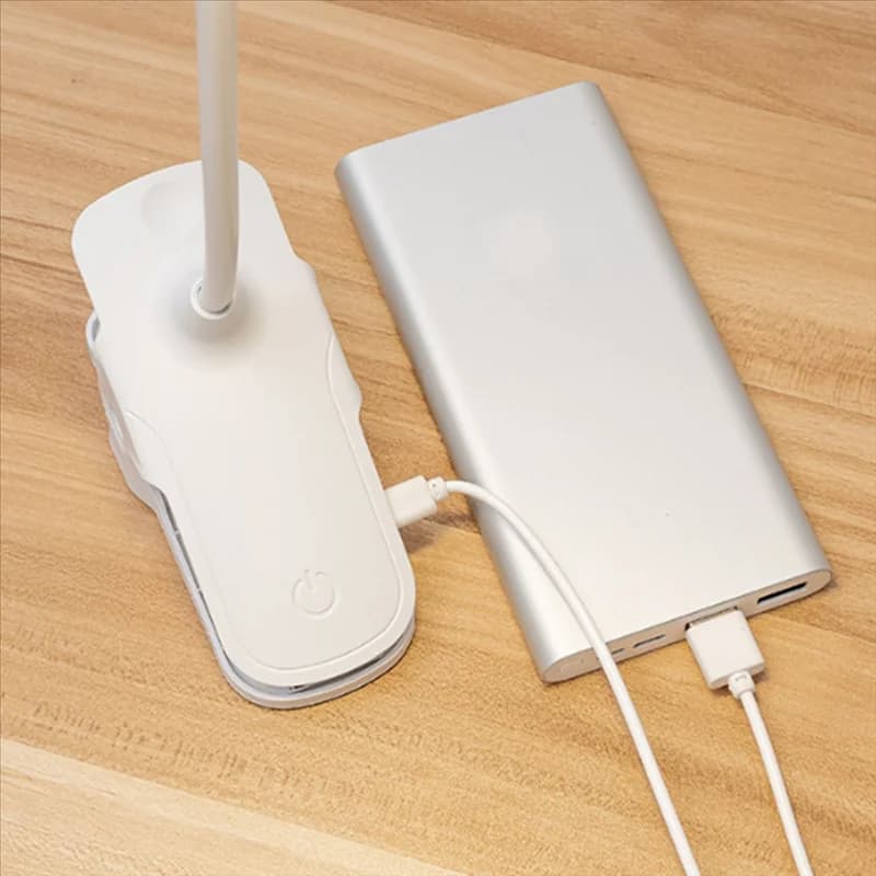 Lampada da libro a LED dimmerabile AB13-3 livelli, lampada da lettura con clip Luce notturna flessibile a collo di cigno adatta agli occhi per letti e scrivanie