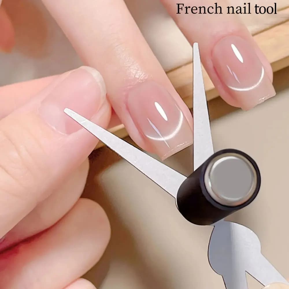 2/3 pezzi in acciaio inossidabile francese cat eye magnete per unghie set 2 in 1 a forma di forbice cat eye gel smalto per unghie magnete per unghie strumenti SE3