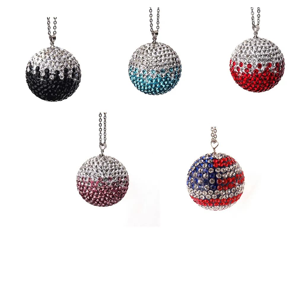 Car Hanging Pendant Crystal Ball Rhinestone Decorative Sphere for Vehicle Interior Stylish Gift Idea Energy Boosting Driving
