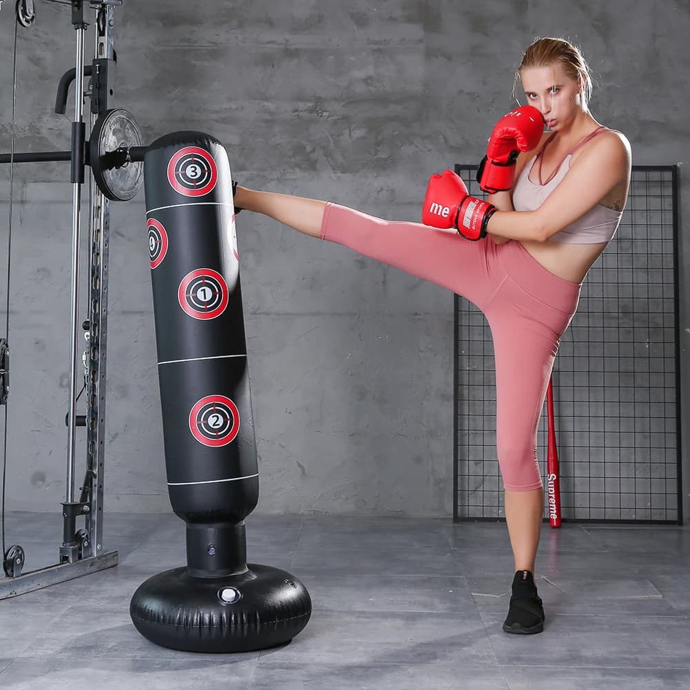PVC material boxing bag with boxing target bag with instant bounce back movement for children and adults