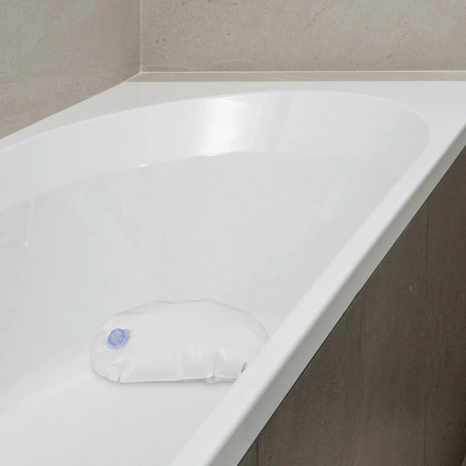 Cuscino Ergonomico per Vasca da Bagno Gonfiabile con Ventosa sul Fondo, Sedile Portatile Leggero e Pieghevole