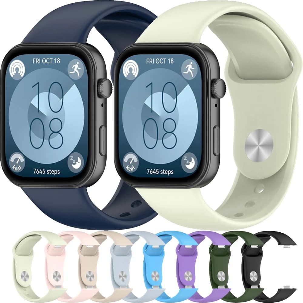 Cinturino in silicone per Huawei Watch Fit 3/4 Smartwatch Sport Bracciale con fibbia per unghie in metallo per Huawei Watch Fit 4 Pro Accessori per cintura