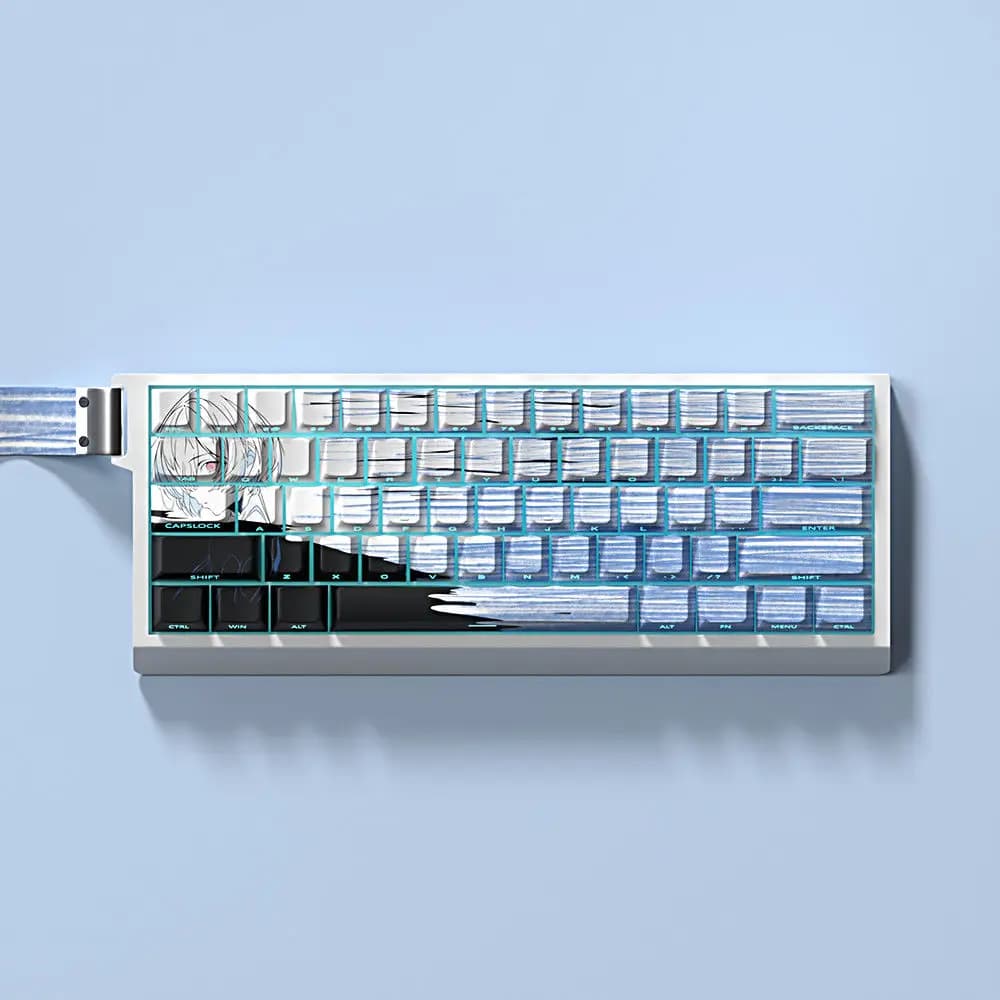 Keycap lato inciso trasmissione della luce PBT tastiera meccanica originale di fabbrica altamente adattabile