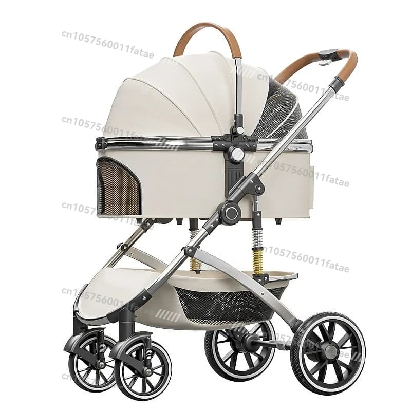Carrello per animali domestici di alto livello, passeggino per cani, gatti, carrelli per animali domestici di lusso e prodotti da viaggio