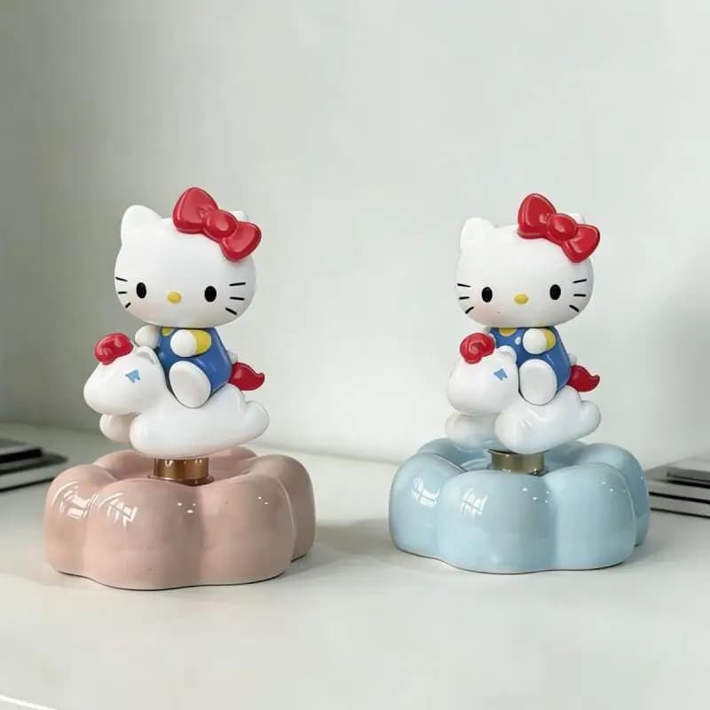 Disponibile Sanrio Hello Kitty Base Girevole in Resina Ceramica a Forma di Giostra, Ornamento da Scrivania, Accessori Fai-da-Te, Regalo per Ragazze