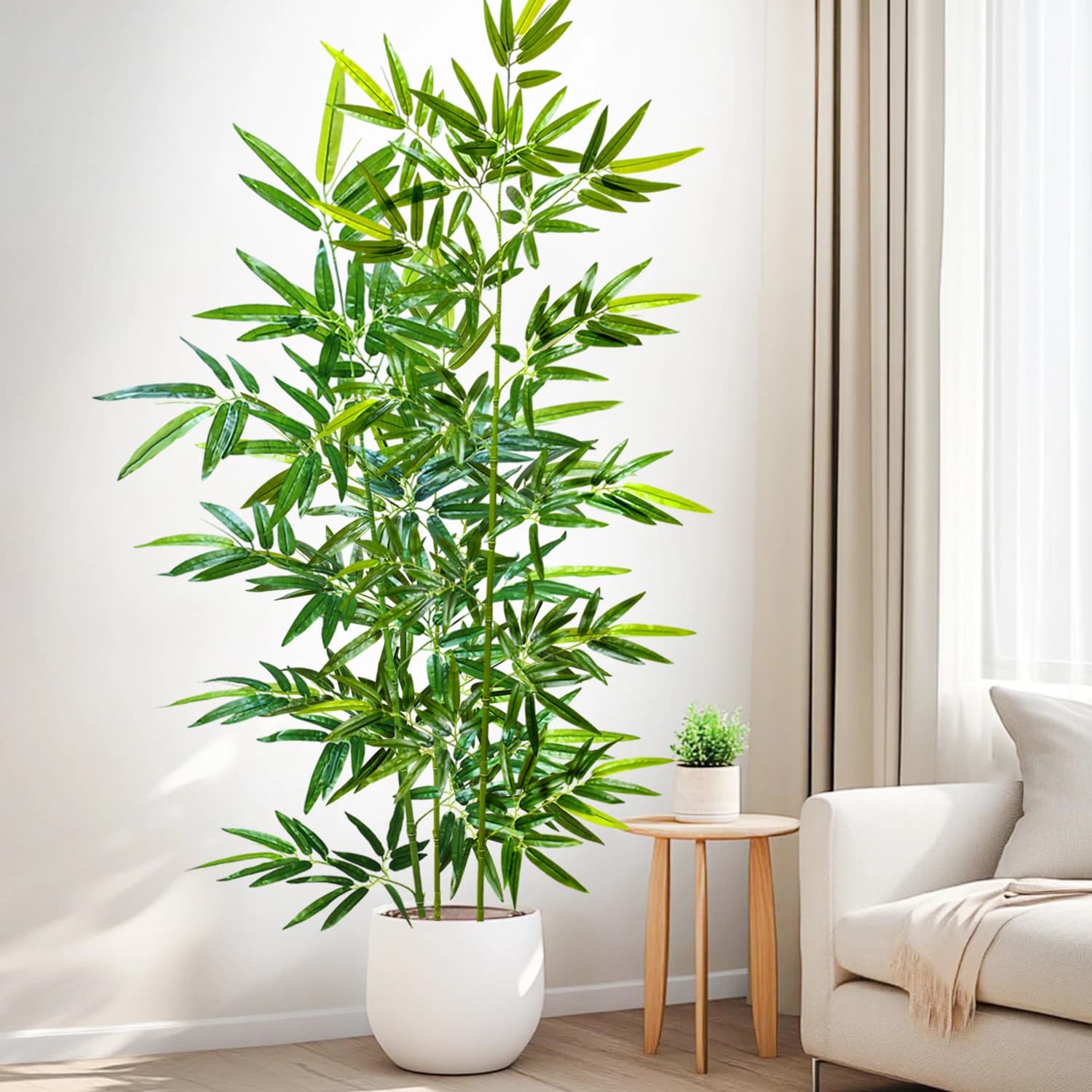 100-160-240 cm/94,4 pollici Piante artificiali in bambù e monstera, palme finte, piante verdi alte, adatte per la casa, il giardino