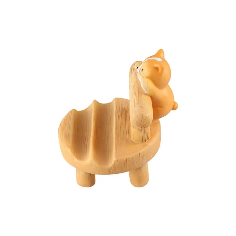Wooden Chair Chair Phone Holder Personalized Cat Mobile Phone Holder Portable Unique Cell Phone Bracket For Phones/Tablet