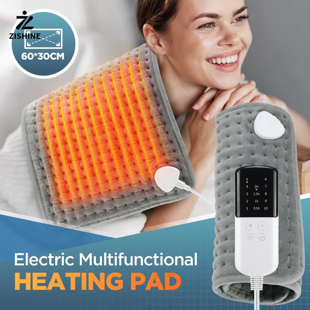 Hot Selling Electric Heating Pads for Back Neck Shoulder Home Office Washable Winter Warm Blanket 4 Timer 9 Temperature Control