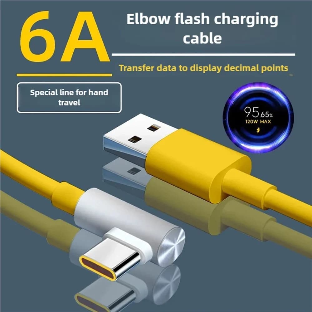 Caricabatterie rapido da 120 W per Xiaomi 14 13 12 11 Pro Ultra Lite Cavo USB da USB A a tipo C per ricarica rapida per accessori Note 12