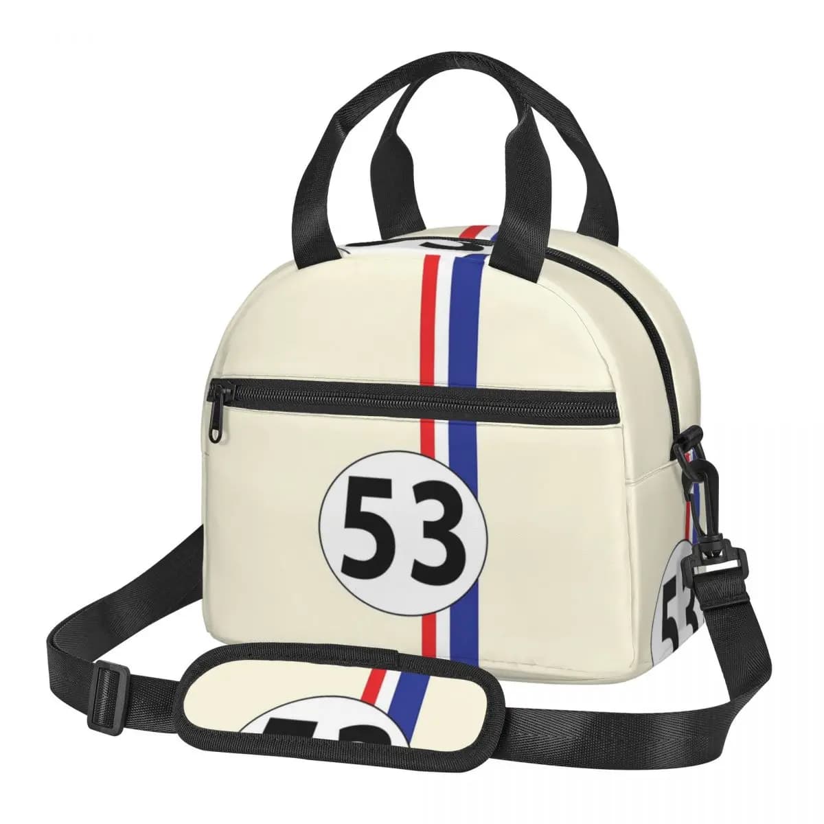 Herbie Number 53 Insulated Lunch Bag for Women Picnic Storage Food Boxes Container Cooler Thermal Lunch Box Tote