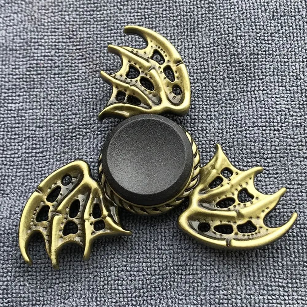 Spinner per dita color ottone Metallo in lega di zinco Fidget Spinner ADHD Ansia Esterno Spinning a mano liscio Regalo per adulti