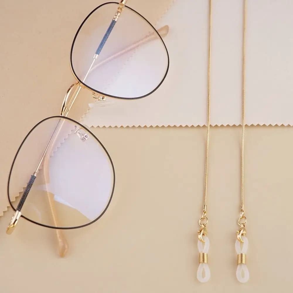 Serpent Bone Shape Anti-Smarriage Mask, Collo Cordino, Metal Glass Catenella, Mask Catenelle, Sun Glasses