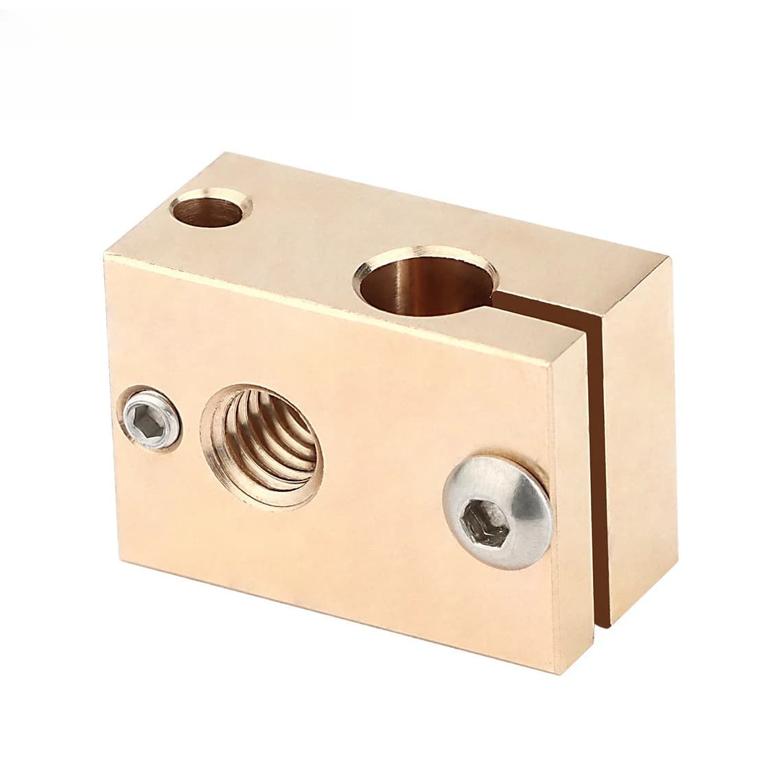 Accessori per stampante 3D, nuovo blocco riscaldante in ottone E3D-V6 blocco di alluminio estruso a caldo compatibile con il sensore PT100