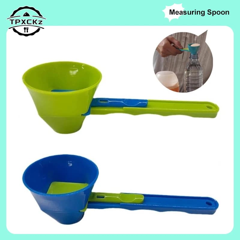 2 pieces spoon soap dispenser funnel with longer handle spoon funnel protein powder for water bottle essential powder slide