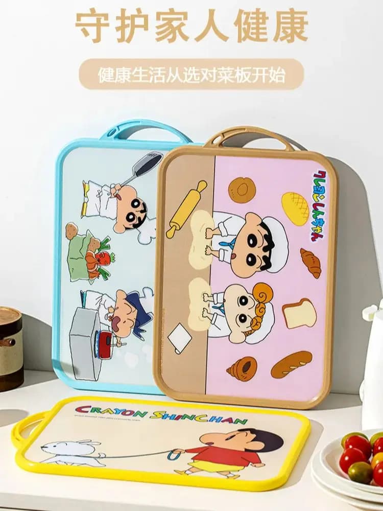 Anime Crayon Shin-chan Character Shape Tagliere, PP for Foods, Bifacial Tagliere for Fruit and Foods, Gift