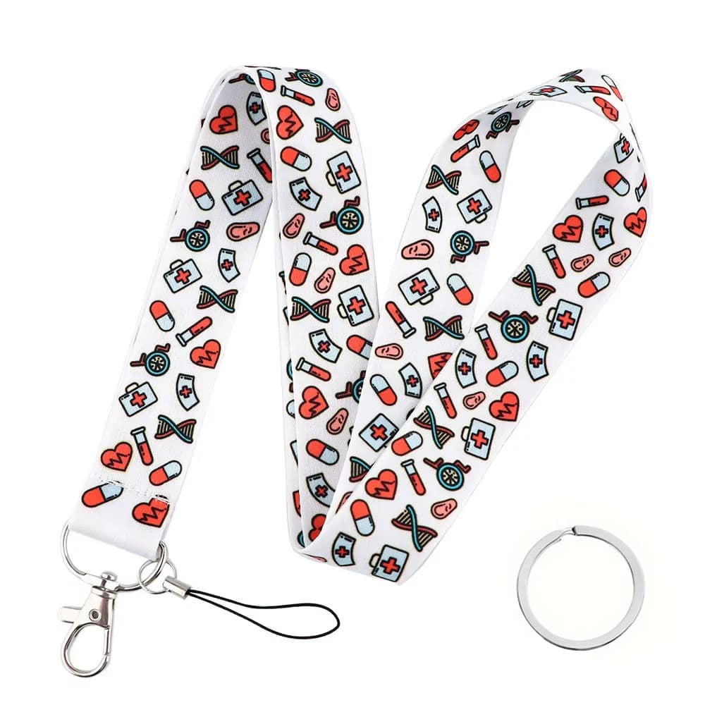 Cordini per tracolla per medico infermiere per chiavi Portachiavi Porta badge ID Carta di credito Pass Hang Rope Portachiavi Accessori regalo
