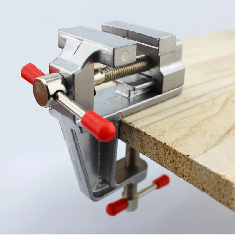 Mini small jewellers hobby clamp on table flat calipers tool clamp multifunctional clamp bench 3.5" aluminum milling