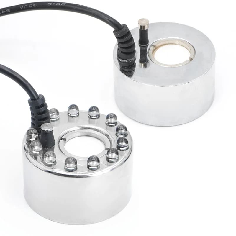 Nuova qualità durevole DC 24V umidificatore ad ultrasuoni Mist Maker Fogger Fontana d'acqua Stagno Atomizzatore Testa Umidificatore