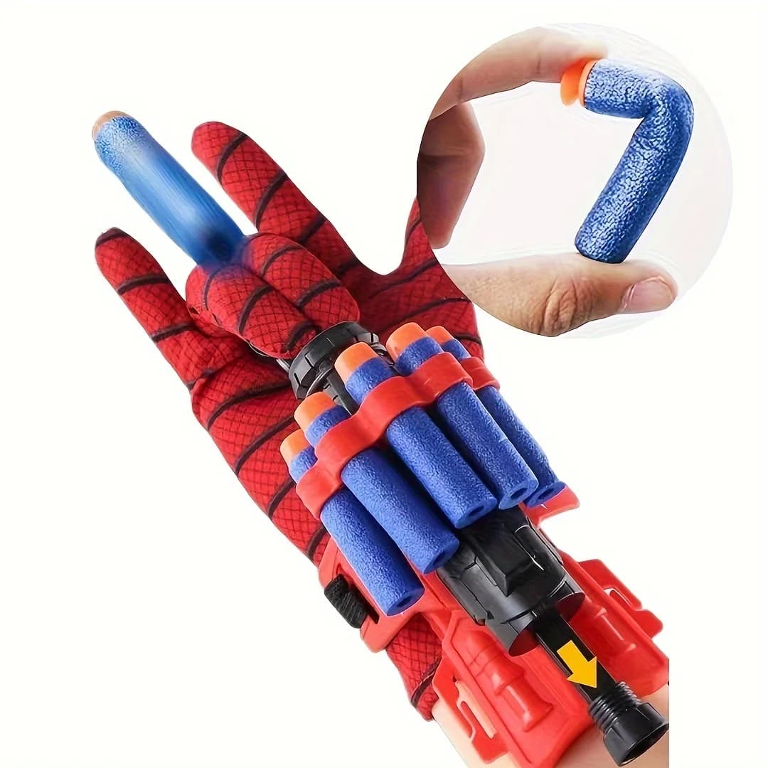 1pc Spider Web Shooters Toy , Hero Launcher Wrist Toy Set,Cosplay Launcher Bracers accessori, Soft BombFunny Educational Toys