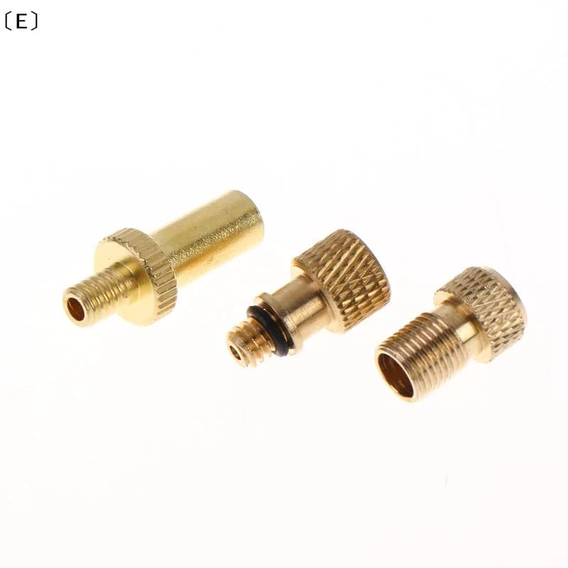 〔E〕Universal Brass Bicycle Valve Adapter Presta Schrader Dunlop Converter Multi-Type Inflation Adaptor For Bike Pump Inflation