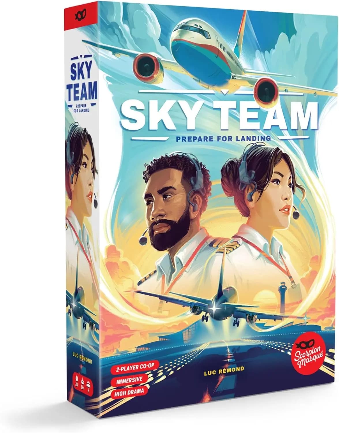 Scorpion Masqué, Sky Team, gioco da tavolo | Gioco co-op | Età 10+ | 2 giocatori | 20 minuti