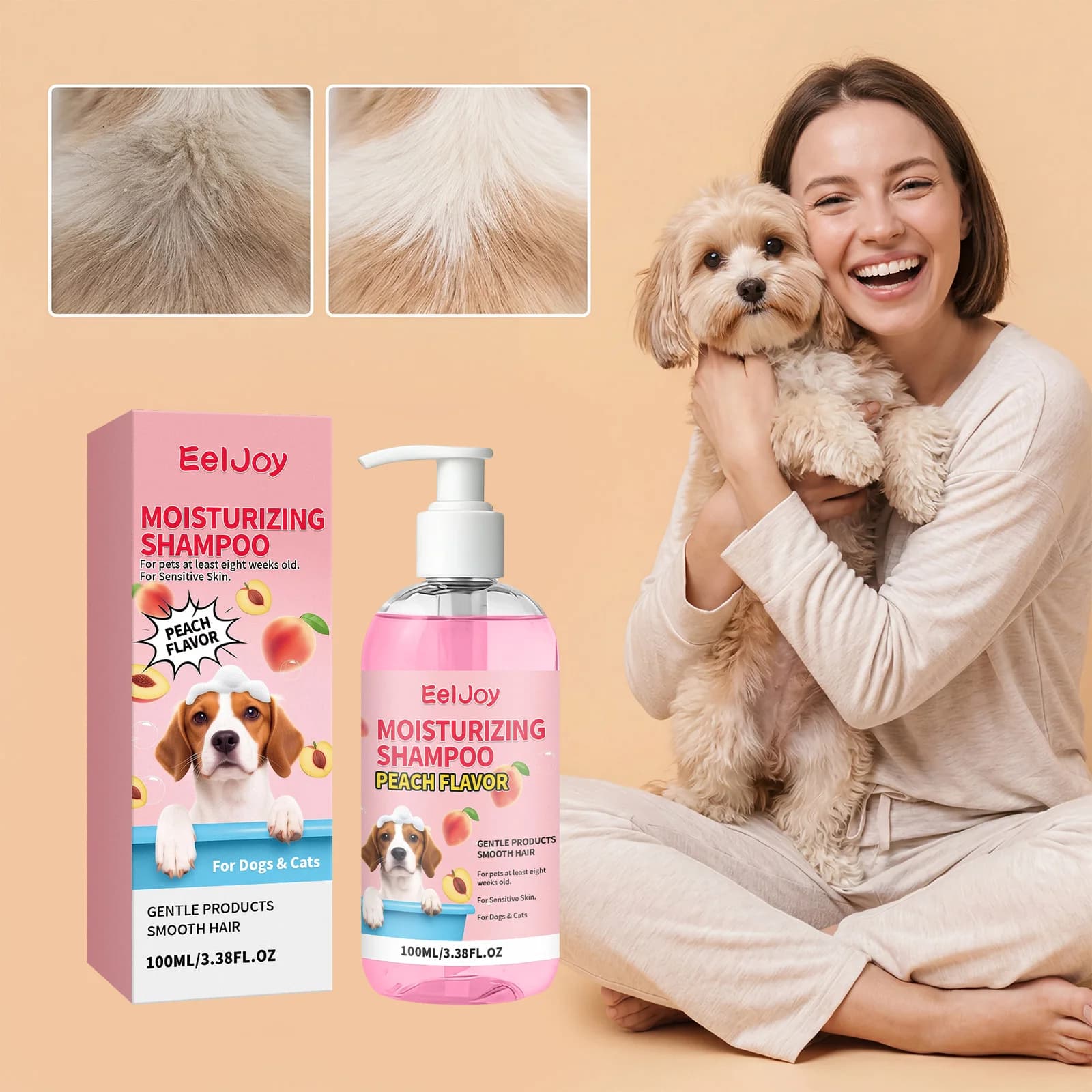 Dog Cat Pet Fragrance Shampoo Long Lasting Scent Deodorize Clean Dirt Prevent Tangling Make Coat Soft Shiny Pet Bath Shower Gel