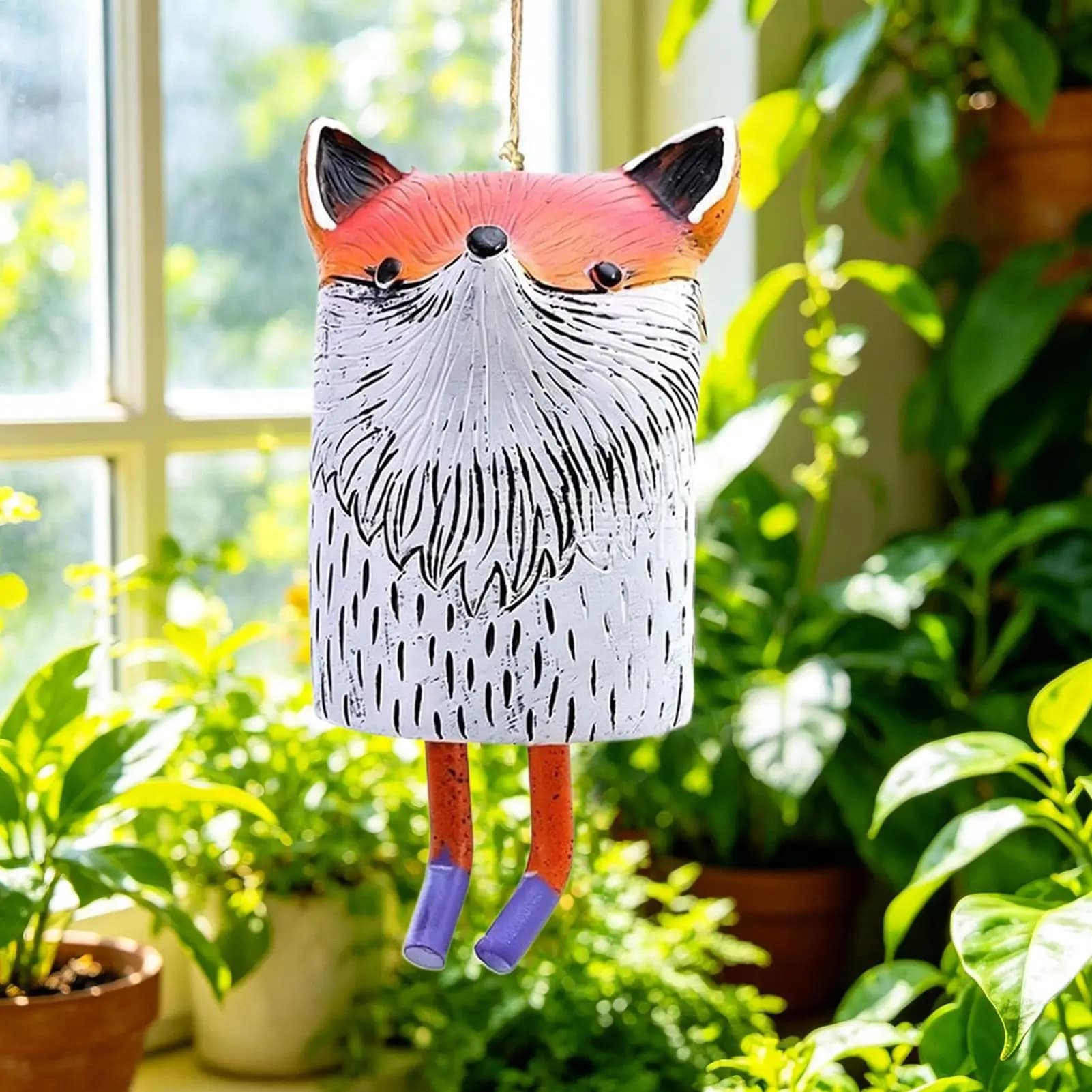 Animal Wind Chimes Resin Handmade Animals Crafts Garden Wind Chimes For Home Terrace Patio Porch Balcony Lawn Memorial