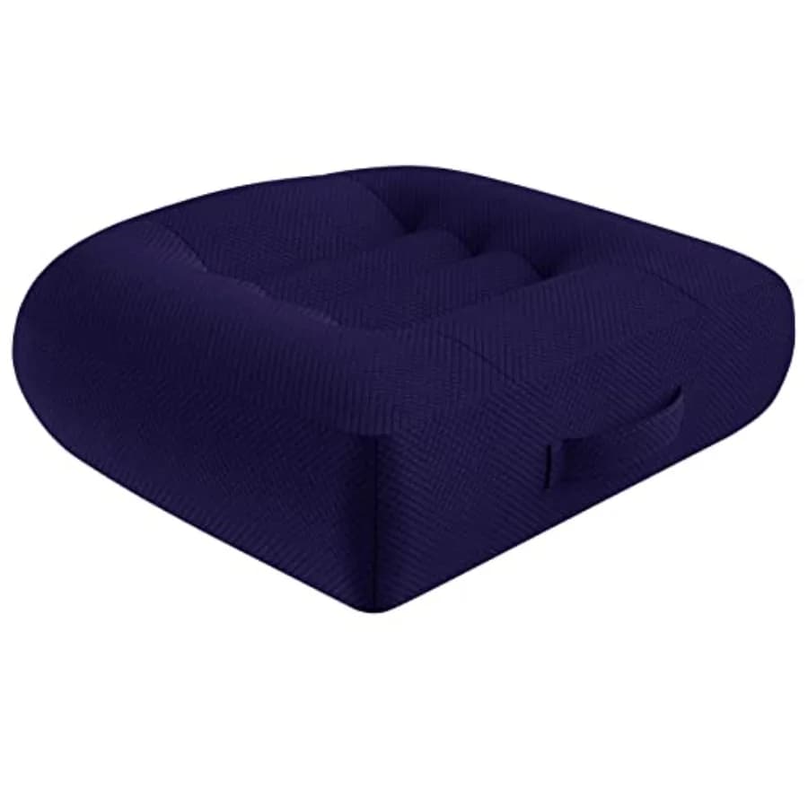 Office Chair Cushion for Long Seats, Ergonomic Design with Adjustable Angle, Morbid Padding in Foam Grigia for Desk, Car, Truck, Home, Wheelchair