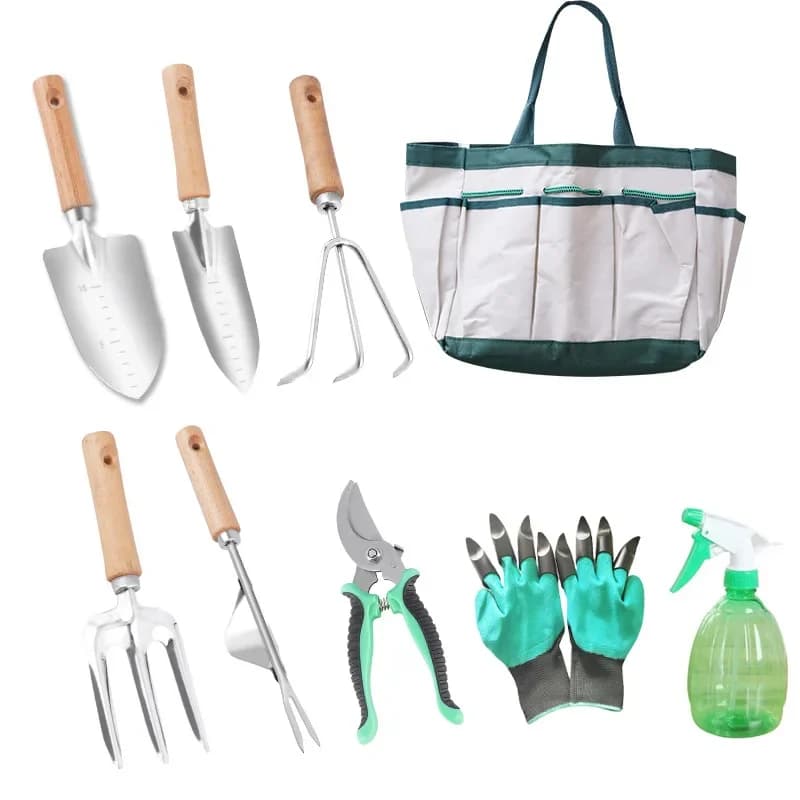 Set of Gardening Tools Jinhe, Garden Paletta Combination, Semina Fiori, Diserbo, Set of Six Stainless Steel Parts, Small Pala