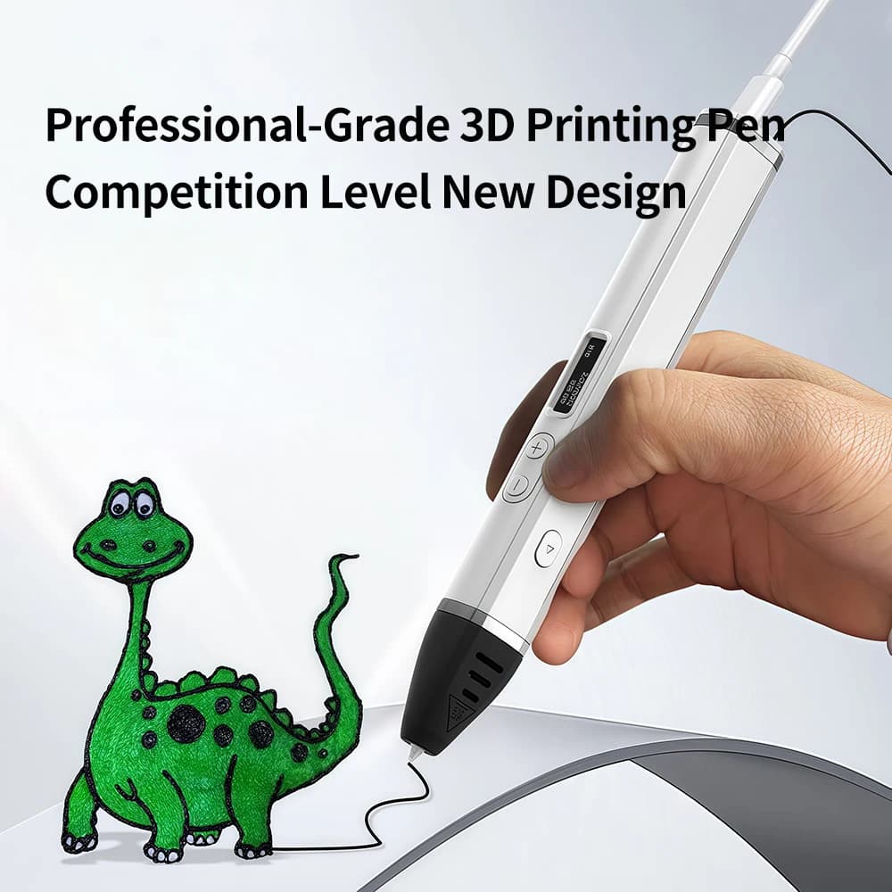 3D Print Pen Professional 3D Printing Pens Competition Level OLED Display With PLA Filament 3D Doodling Making Detachable Design