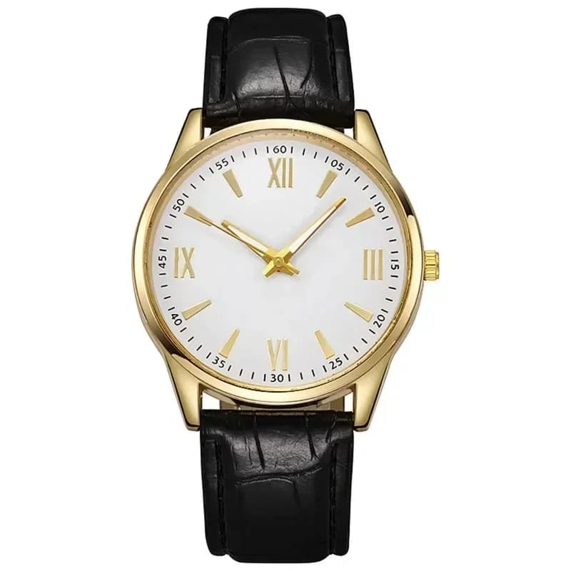 Men's Luxury Minimalist Leather Watch Ultra Thin Leather Strap Men's Business Wrist Watch Quartz Watches Casual Reloj Hombre