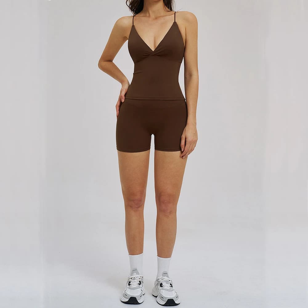 2 Pieces Yoga Suit for Women Tracksuit Fitness Outfits Gym Clothes Sports Bra Matching Summer Shorts Workout Sets Gym Set Outfit