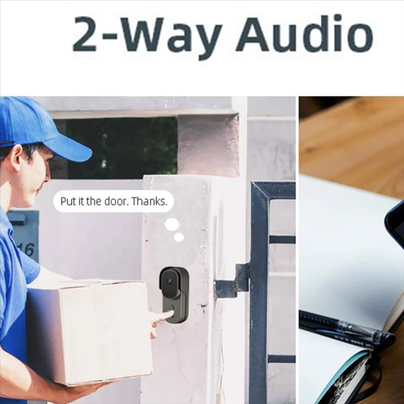 A25P Ampia Vista Tuya Smart Life APP Wifi Audio Video Citofono Tuya Smart Life APP IP65 Impermeabile Audio Video Citofono Campanello