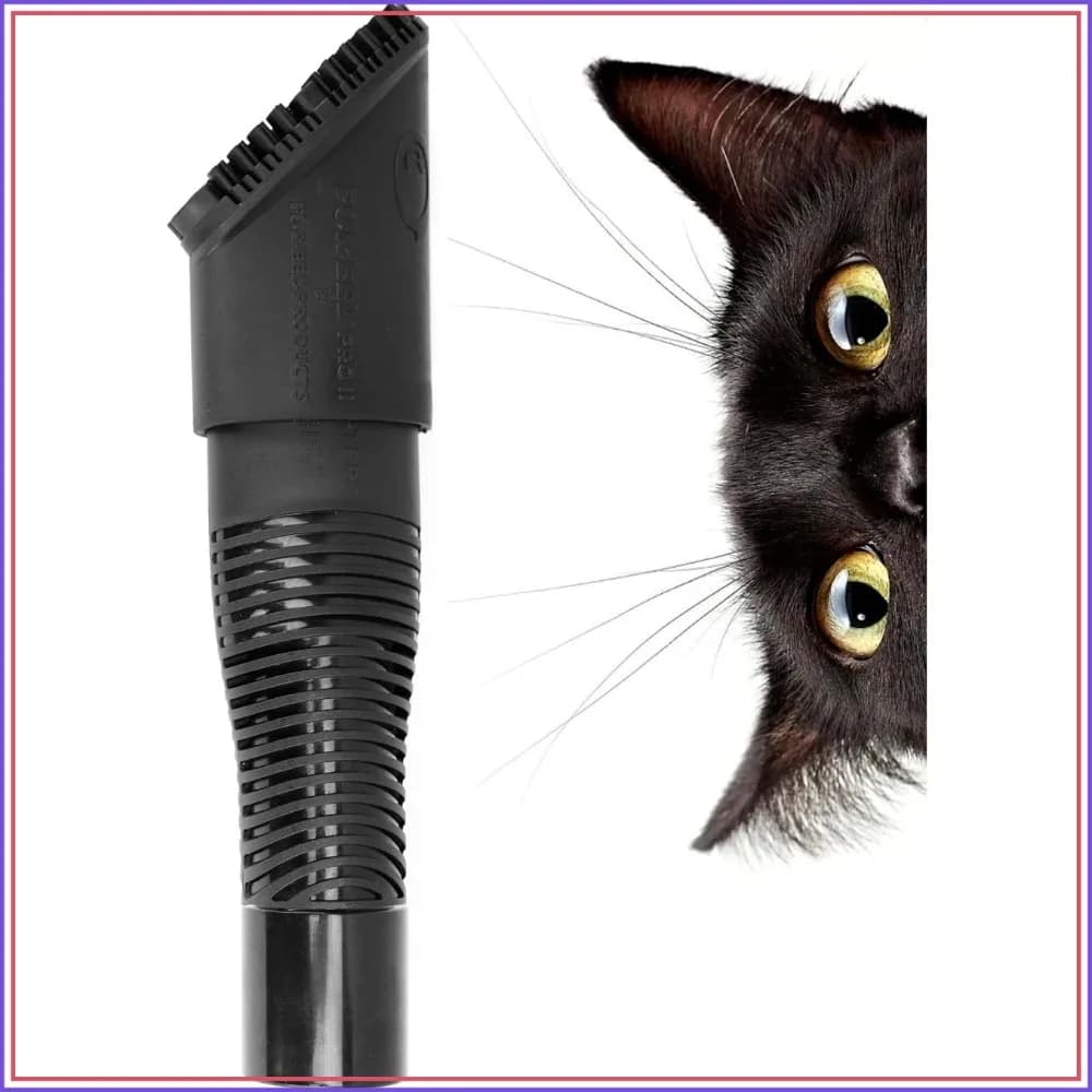 Pet Hair Remover Vacuum Attachment, Replaceable Rubber Brush Head for Dog & Cat Hair, Fits 1-1/4, 1-3/8 & 1-1/2 in Round Hoses, for Car Detailing, Carpet & Upholstery