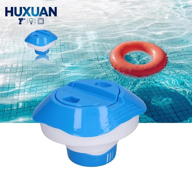 Floating Chlorine Tablet Dispenser 1Pcs Twist Lock Dosing Device Leak Resistant for Small Courtyard Swimming Pool