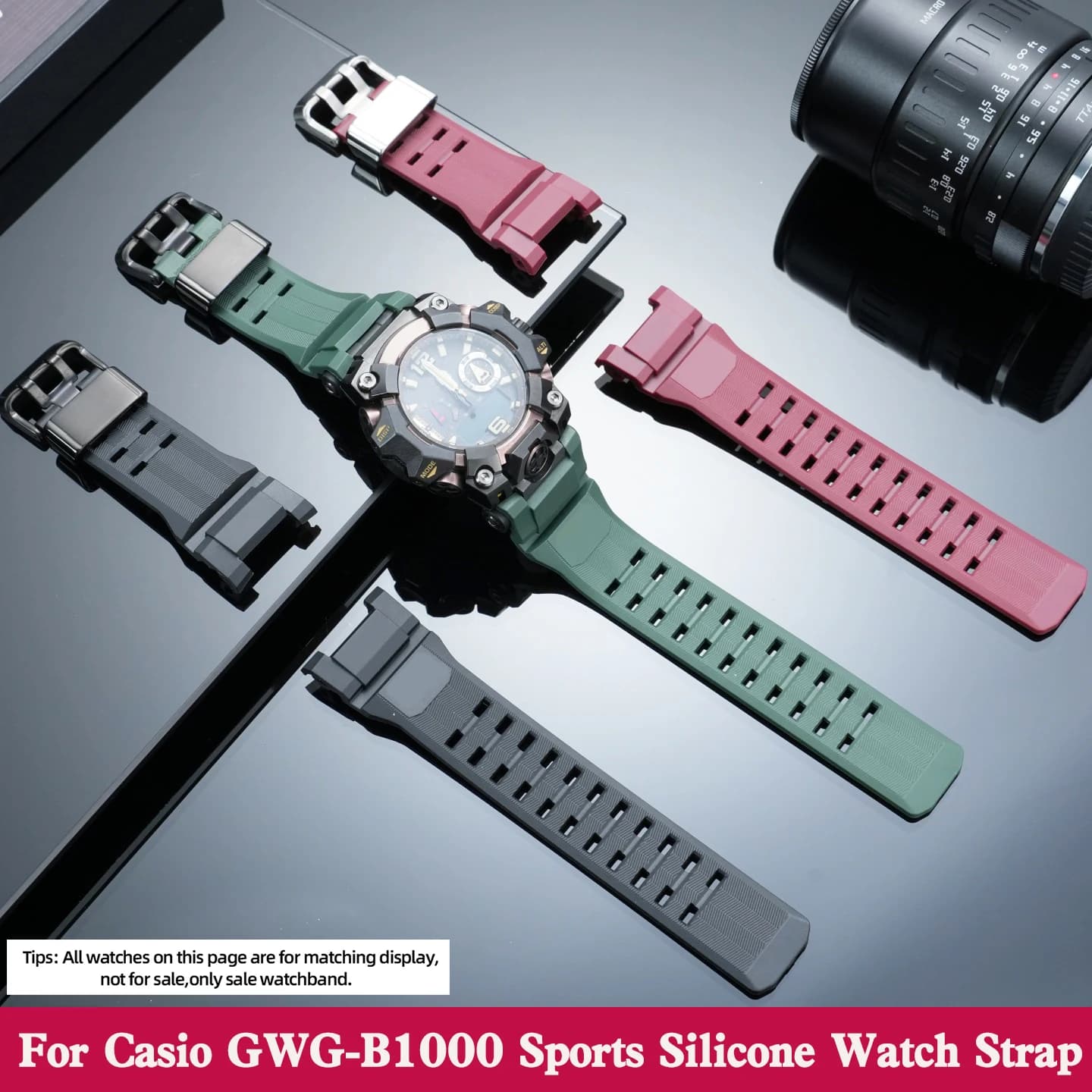 Cinturino di ricambio in silicone per Casio Mud Master 3rd GWG-B1000 GWGB1000 Cinturino per orologio sportivo da uomo in gomma impermeabile morbido