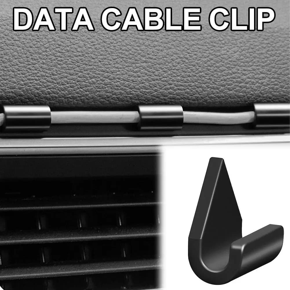 Clip di Fissaggio per Cavi Auto, Organizzatore Adesivo per Cavi di Navigazione, Ricarica e Dati, Fermacavi per Auto