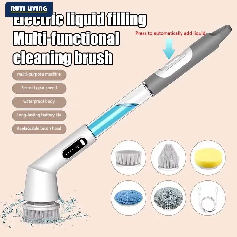 Wireless Electric Cleaning Brush Spin Cleaning Scrubber Multifunctional Cleaning Tools Parlour Kitchen Bathroom Cleaning Gadgets
