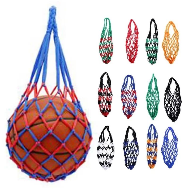 Ball Bearings Bag with Volleyball Drawstring in Nylon Network Handbag for Football Coach Youth Accessories