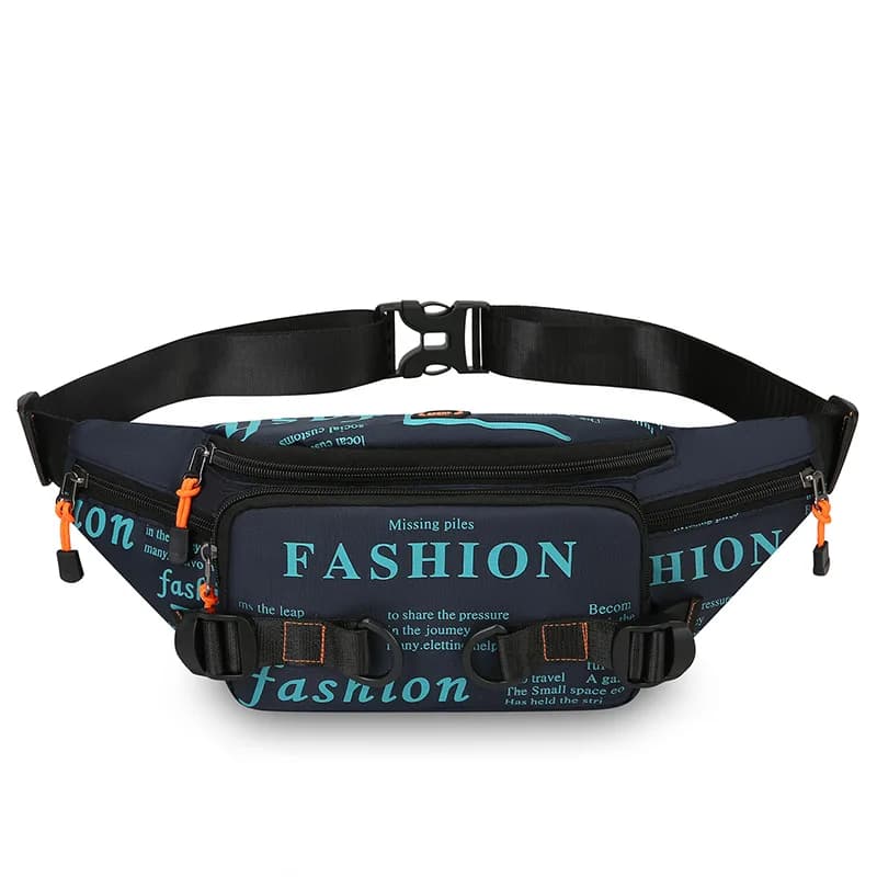 Men's Waterproof Nylon Waist Pack - Lightweight Running Belt Bag for Travel, Sports & Outdoor Activities