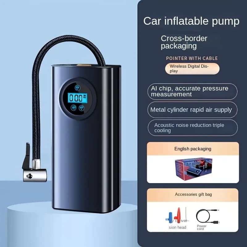 Nflate Your Car Pneumatici 3000 Mah Gonfiatore per pneumatici wireless Ricarica Pompa di gonfiaggio portatile Motore Tram Gonfiatore wireless o moto
