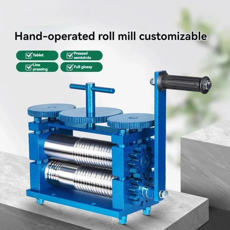 Pressa manuale per compresse in stile europeo, pressa per compresse rotonde in oro e argento, macchina per trafilatura/macchina per formatura a striscia in oro e argento