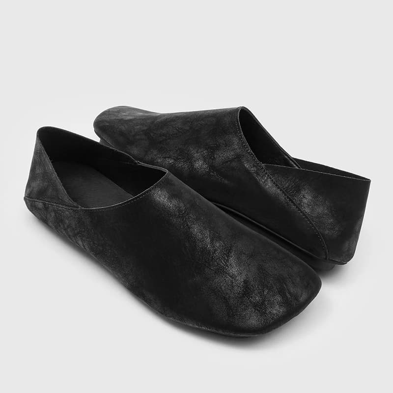Men New Slip On Loafers Closed Toe Casual Leather Office Walking Comfortable Fashion Shoes