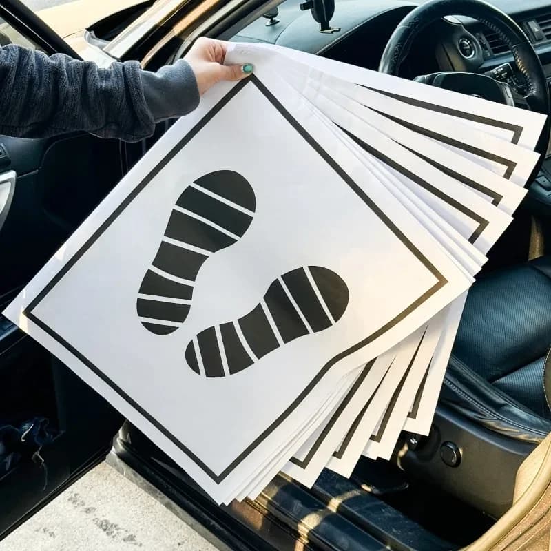 Waterproof & Non-slip Card Car Accessories Car Protector Car Mats Portable Paper 25 PZ/SET disposable