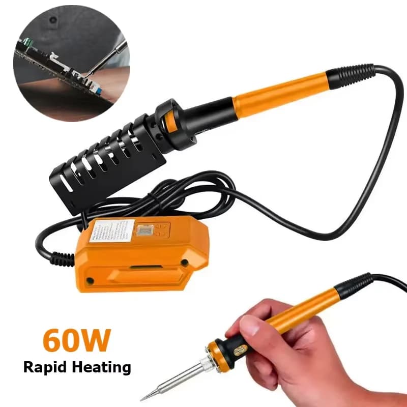 Portable 60W Electric Soldering Iron for Makita/Dewal 20V battery Welding Tool with Stand 936 Tip Welding Repair Fast Heating
